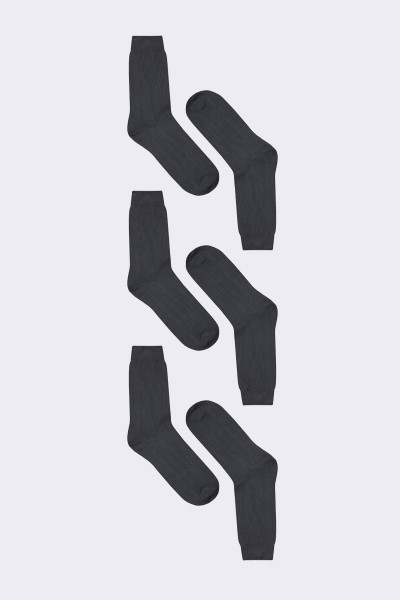 Meias de bambu grafite 2...