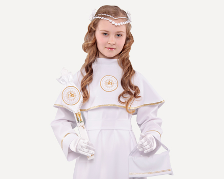 Alvas de comunhão + acessórios